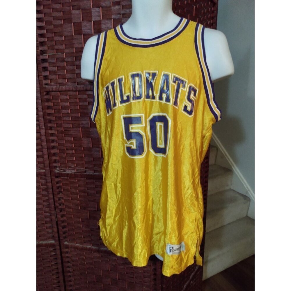 Vintage 80s Wildkats Basketball Jersey Pro Cut Size 44 Wildcats Retro